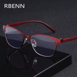 RBENN Retro fém macskaszem olvasószemüvegek női kék fényt blokkoló presbyopia szemüvegek dioptriával +1,0 1,5 2,0 2,5 3,0 3,5