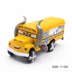 Disney Pixar Cars 2 3 Lightning McQueen Race Div Fritter Miss Tractor Frank 1:55 Diecast fémötvözet autómodell gyerekeknek karác