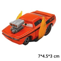 Disney Pixar Cars 2 3 Lightning McQueen Race Div Fritter Miss Tractor Frank 1:55 Diecast fémötvözet autómodell gyerekeknek karác