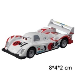 Disney Pixar Cars 2 3 Lightning McQueen Race Div Fritter Miss Tractor Frank 1:55 Diecast fémötvözet autómodell gyerekeknek karác