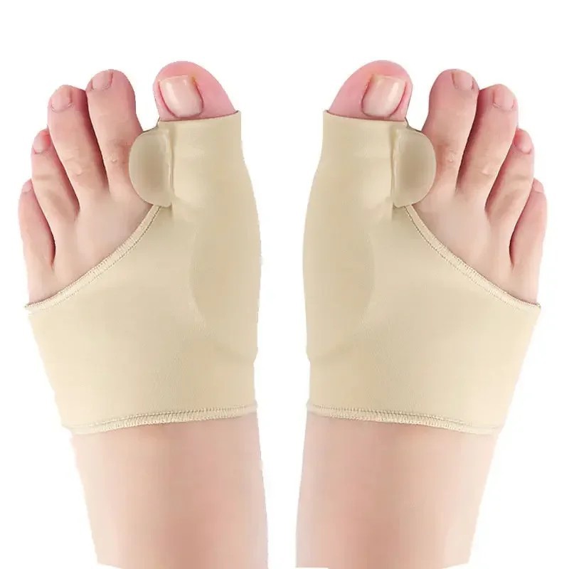 1 pár lábujjleválasztó Hallux Valgus Bunion Corrector Orthotics Lábcsont Hüvelykujj-beállító korrekciós pedikűr zoknikiegyenesít