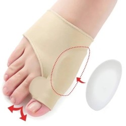 1 pár lábujjleválasztó Hallux Valgus Bunion Corrector Orthotics Lábcsont Hüvelykujj-beállító korrekciós pedikűr zoknikiegyenesít