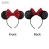 Disney Black Mouse Ears Headband For Girls 5"Bow Party Hairband Festival DIY Hair Accessories Femme