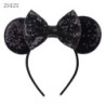 Disney Black Mouse Ears Headband For Girls 5"Bow Party Hairband Festival DIY Hair Accessories Femme