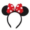 2024 Hot Sales Disney Mickey Ears Headband For Girls Women 5''Polka Dot Bow Hairband Festival Party Travel DIY Hair Accessories