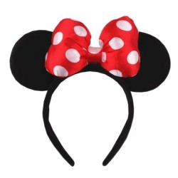 2024 Hot Sales Disney Mickey Ears Headband For Girls Women 5''Polka Dot Bow Hairband Festival Party Travel DIY Hair Accessories