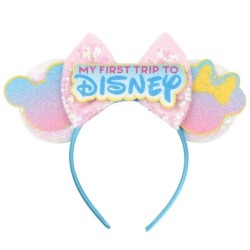 2024 Hot Sales Disney Mickey Ears Headband For Girls Women 5''Polka Dot Bow Hairband Festival Party Travel DIY Hair Accessories