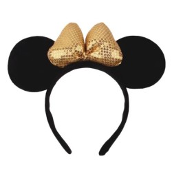 2024 Hot Sales Disney Mickey Ears Headband For Girls Women 5''Polka Dot Bow Hairband Festival Party Travel DIY Hair Accessories