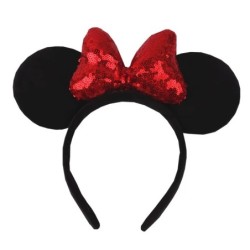 2024 Hot Sales Disney Mickey Ears Headband For Girls Women 5''Polka Dot Bow Hairband Festival Party Travel DIY Hair Accessories