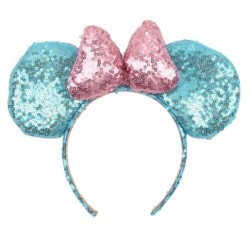 2024 Hot Sales Disney Mickey Ears Headband For Girls Women 5''Polka Dot Bow Hairband Festival Party Travel DIY Hair Accessories