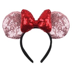 2024 Hot Sales Disney Mickey Ears Headband For Girls Women 5''Polka Dot Bow Hairband Festival Party Travel DIY Hair Accessories