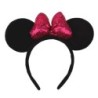 2024 Hot Sales Disney Mickey Ears Headband For Girls Women 5''Polka Dot Bow Hairband Festival Party Travel DIY Hair Accessories