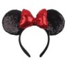 2024 Hot Sales Disney Mickey Ears Headband For Girls Women 5''Polka Dot Bow Hairband Festival Party Travel DIY Hair Accessories