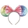 2024 Hot Sales Disney Mickey Ears Headband For Girls Women 5''Polka Dot Bow Hairband Festival Party Travel DIY Hair Accessories