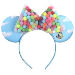 2024 Hot Sales Disney Mickey Ears Headband For Girls Women 5''Polka Dot Bow Hairband Festival Party Travel DIY Hair Accessories