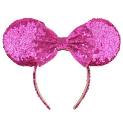 2024 Hot Sales Disney Mickey Ears Headband For Girls Women 5''Polka Dot Bow Hairband Festival Party Travel DIY Hair Accessories