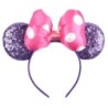 2024 Hot Sales Disney Mickey Ears Headband For Girls Women 5''Polka Dot Bow Hairband Festival Party Travel DIY Hair Accessories