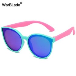 WarBlade New Polarized Kids Napszemüvegek Vintage Gyermek Napszemüvegek Szilikon Rugalmas Fiúk Lányok Babaszemüvegek Gafas De So