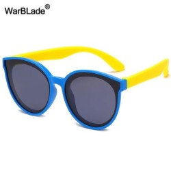 WarBlade New Polarized Kids Napszemüvegek Vintage Gyermek Napszemüvegek Szilikon Rugalmas Fiúk Lányok Babaszemüvegek Gafas De So