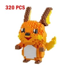 Pokémon kis épület Pokemon nanoblokk rajzfilm Pikachu állatmodell oktatás játék grafika Pokemon játékok gyerekeknek születésnap