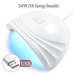 CNHIDS 54W 18 LED szárító lámpa manikűr UV körömszárító kikeményítő zselés körömlakk USB Smart Timerrel Sun Light Nail Art eszkö