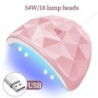 CNHIDS 54W 18 LED szárító lámpa manikűr UV körömszárító kikeményítő zselés körömlakk USB Smart Timerrel Sun Light Nail Art eszkö