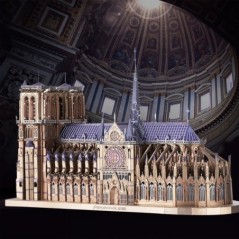 Piececool 3D fém rejtvények Jigsaw, Notre Dame katedrális, Párizs barkácsmodell építőkészletek Játékok felnőtteknek Születésnapi