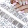 Nail Art strassz készlet 2400db Nail Gems Ab lapos hátú strassz drágakő kövek tároló rendszerezővel a fényes nyaraláshoz