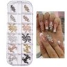 Nail Art strassz készlet 2400db Nail Gems Ab lapos hátú strassz drágakő kövek tároló rendszerezővel a fényes nyaraláshoz