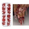 Nail Art strassz készlet 2400db Nail Gems Ab lapos hátú strassz drágakő kövek tároló rendszerezővel a fényes nyaraláshoz