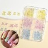 Nail Art strassz készlet 2400db Nail Gems Ab lapos hátú strassz drágakő kövek tároló rendszerezővel a fényes nyaraláshoz