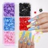 Nail Art strassz készlet 2400db Nail Gems Ab lapos hátú strassz drágakő kövek tároló rendszerezővel a fényes nyaraláshoz