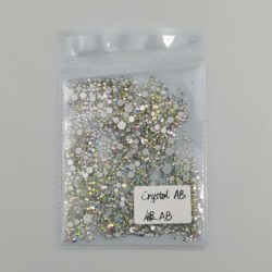 1440db Lapos hátú körömkristályok strasszok körmökhöz 3D körömdíszítések SS3-SS12 barkácsüveg drágakövek Stones AB Clear Rose Go