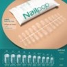 NAILPOP 120db műköröm teljes fedő nyomó köröm koporsó puha gél American Pose kapszula műköröm tippek hosszabbító rendszerhez