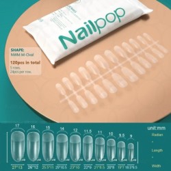 NAILPOP 120db műköröm teljes fedő nyomó köröm koporsó puha gél American Pose kapszula műköröm tippek hosszabbító rendszerhez