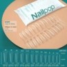 NAILPOP 120db műköröm teljes fedő nyomó köröm koporsó puha gél American Pose kapszula műköröm tippek hosszabbító rendszerhez