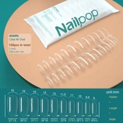 NAILPOP 120db műköröm teljes fedő nyomó köröm koporsó puha gél American Pose kapszula műköröm tippek hosszabbító rendszerhez