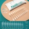 NAILPOP 120db műköröm teljes fedő nyomó köröm koporsó puha gél American Pose kapszula műköröm tippek hosszabbító rendszerhez