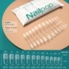 NAILPOP 120db műköröm teljes fedő nyomó köröm koporsó puha gél American Pose kapszula műköröm tippek hosszabbító rendszerhez