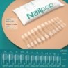 NAILPOP 120db műköröm teljes fedő nyomó köröm koporsó puha gél American Pose kapszula műköröm tippek hosszabbító rendszerhez