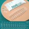 NAILPOP 120db műköröm teljes fedő nyomó köröm koporsó puha gél American Pose kapszula műköröm tippek hosszabbító rendszerhez