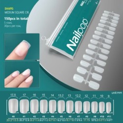 NAILPOP 120db műköröm teljes fedő nyomó köröm koporsó puha gél American Pose kapszula műköröm tippek hosszabbító rendszerhez