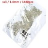 SS3-ss8 1440db Clear Crystal AB arany 3D Non HotFix FlatBack Nail Art strassz Dekorációk Cipők és Táncdíszítések