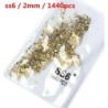 SS3-ss8 1440db Clear Crystal AB arany 3D Non HotFix FlatBack Nail Art strassz Dekorációk Cipők és Táncdíszítések