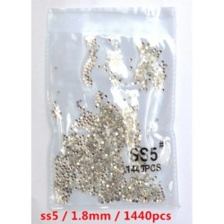 SS3-ss8 1440db Clear Crystal AB arany 3D Non HotFix FlatBack Nail Art strassz Dekorációk Cipők és Táncdíszítések