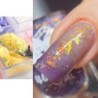 12 Grids 3D Flakes Aurora Nail Glitter Flakes Köröm Vaskos flitterek Holografikus opál púder manikűr körmökhöz Kiegészítők