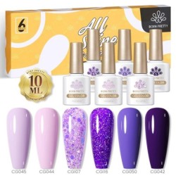 BORN PRETTY 10ml Double Light Moonlight Cat mágneses zselés körömlakk szett, fehér ezüstfényű köröm áztatás UV LED UV gél készle