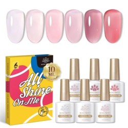 BORN PRETTY 10ml Double Light Moonlight Cat mágneses zselés körömlakk szett, fehér ezüstfényű köröm áztatás UV LED UV gél készle