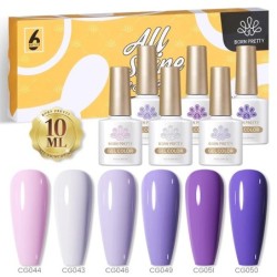 BORN PRETTY 10ml Double Light Moonlight Cat mágneses zselés körömlakk szett, fehér ezüstfényű köröm áztatás UV LED UV gél készle