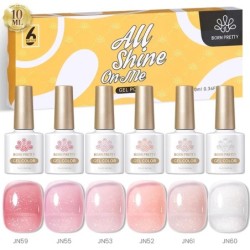 BORN PRETTY 10ml Double Light Moonlight Cat mágneses zselés körömlakk szett, fehér ezüstfényű köröm áztatás UV LED UV gél készle